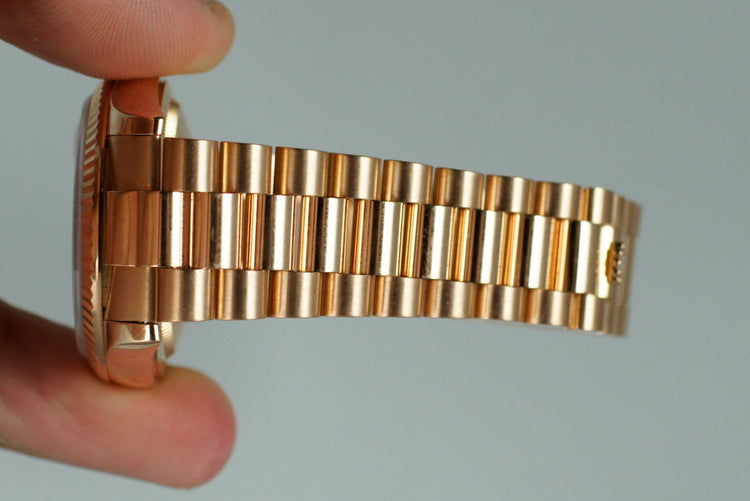 2000 Rolex 18K Rose Gold Day-Date 118235 with Diamond Dial