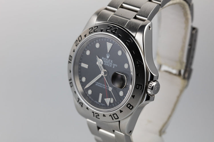 1999 Rolex Explorer II 16570 Black Dial