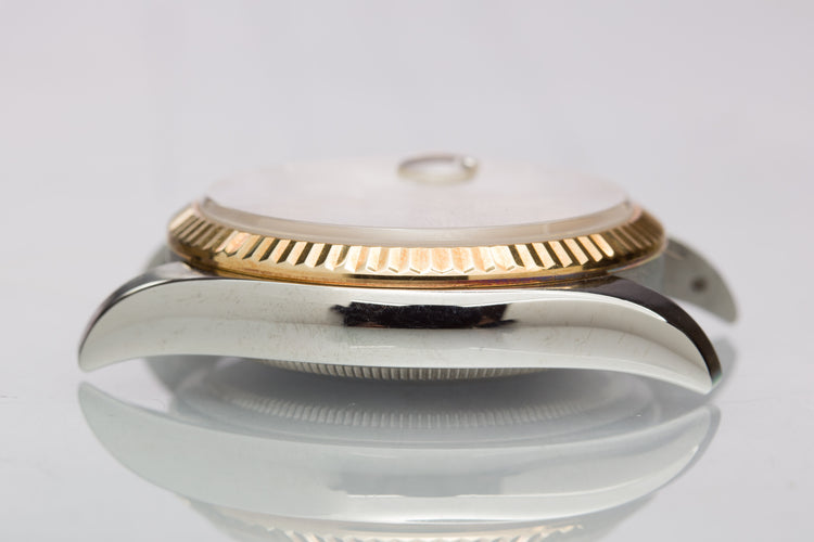 2005 Rolex 18k/St Datejust 116233 Champagne Stick Dial Box And Papers