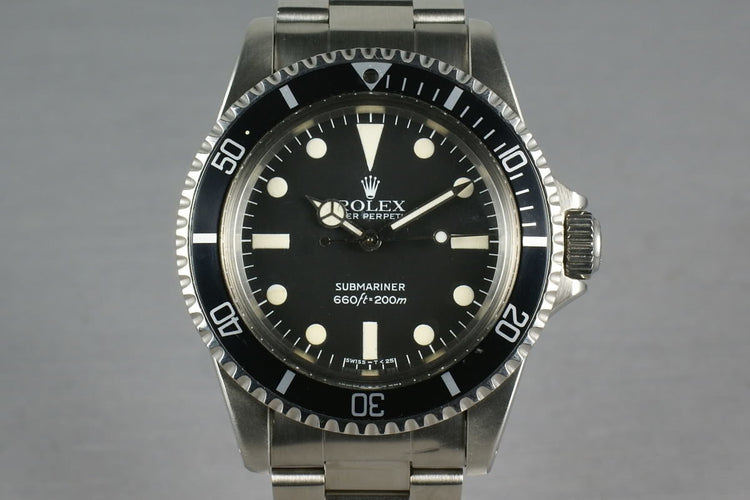 Rolex Submariner Dial 5513 Maxi dial with box and papers