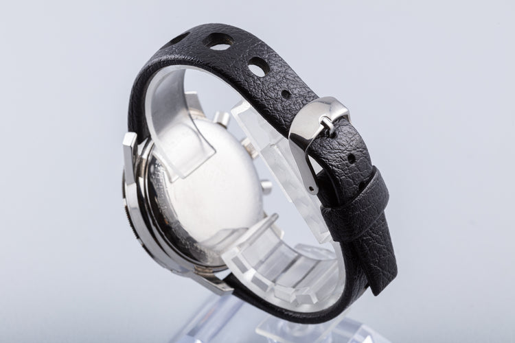 1960's Heuer Autavia Chronograph Black 2 Register Dial