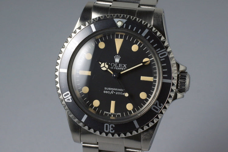 1979 Rolex Submariner 5513 Mark III Maxi Dial