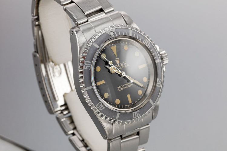 1964 Rolex Submariner 5513 Gilt Dial with Service Papers