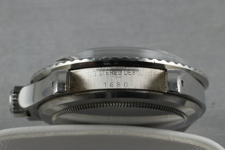 1972 Rolex RED Submariner 1680 Mark 6 Dial with Box and Papers
