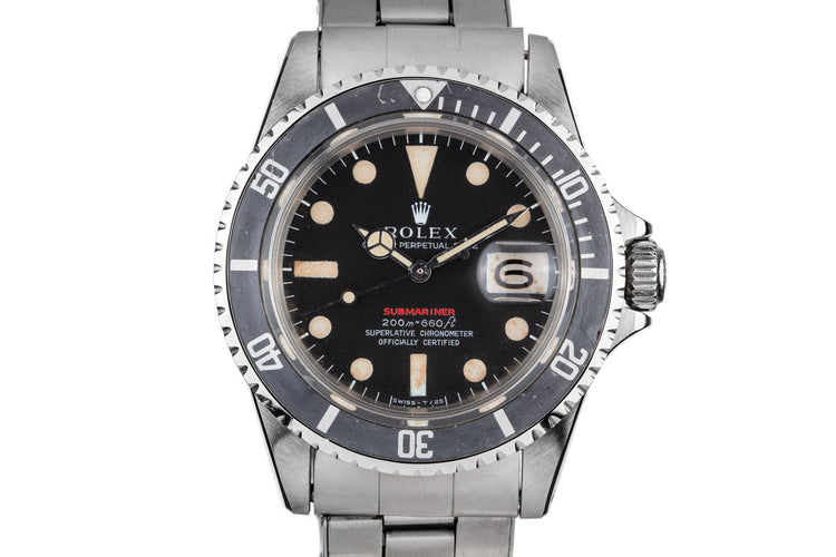 1969 Rolex Red Submariner 1680 with Meters First Dial