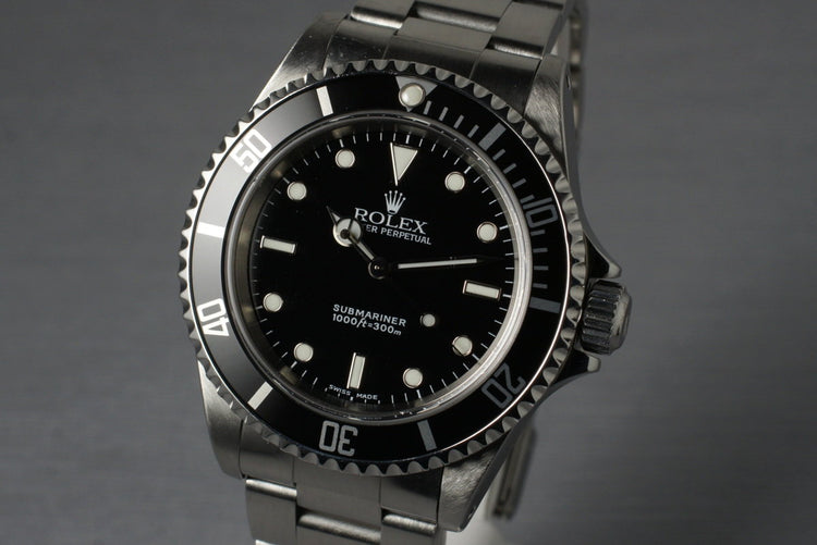 2001 Rolex Submariner 14060M with Box and Papers