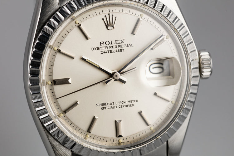 1978 Rolex DateJust 1603 Silver Dial with Service Papers