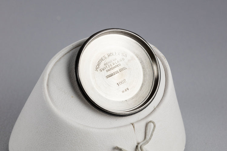 1965 Rolex Oyster Perpetual 1002 Silver Dial with Papers