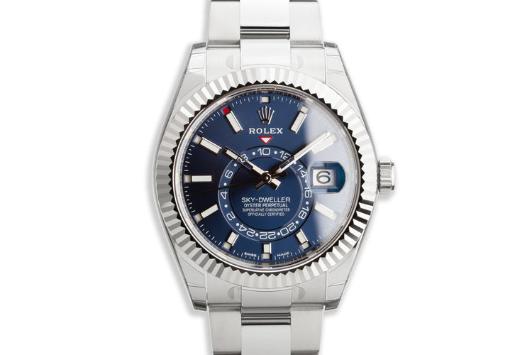 2019 Rolex Sky-Dweller 326934 Blue Dial with Box and Papers