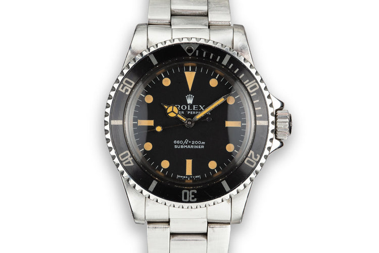 1972 Rolex Submariner 5513 Serif Dial