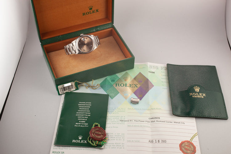 2005 Rolex Date 15200 with Box and Papers