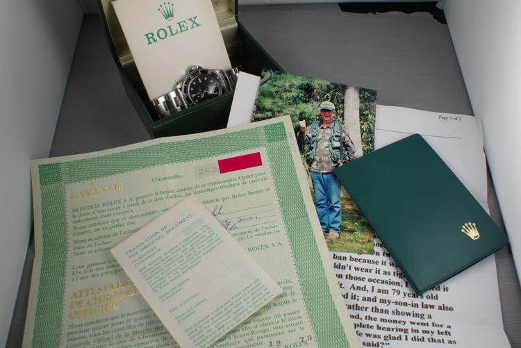 Rolex Submariner 5512 with Box and Papers
