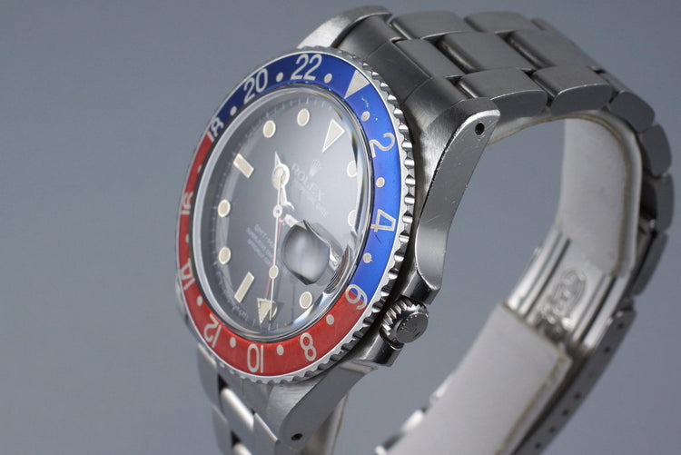 1985 Rolex GMT 16750 Spider Dial with Box and Papers