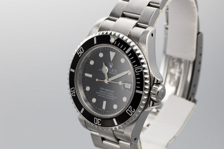1995 Rolex Sea-Dweller 16600 with Box and Papers