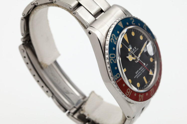 1972 Rolex GMT 1675 Matte Black Dial