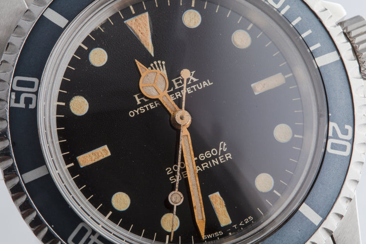 1964 Rolex Submariner 5513 Gilt Dial with Box and Papers