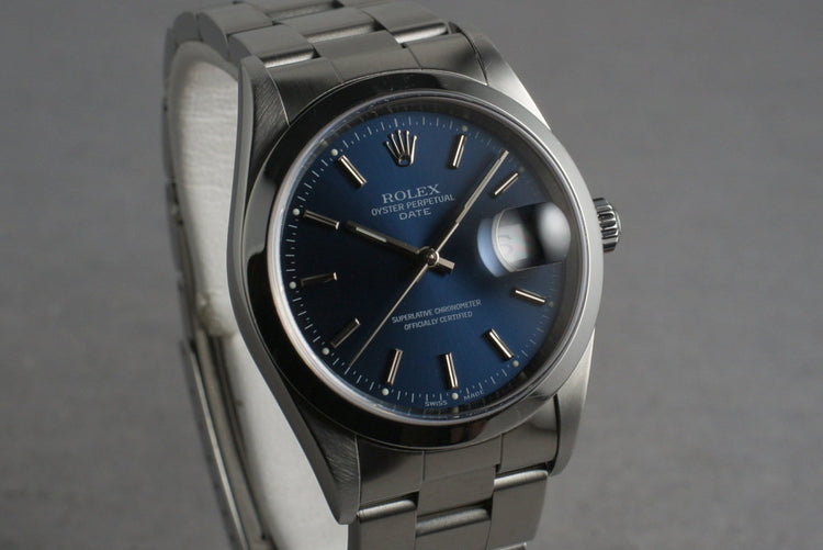 1998 Rolex Blue Dial Date Ref: 15200