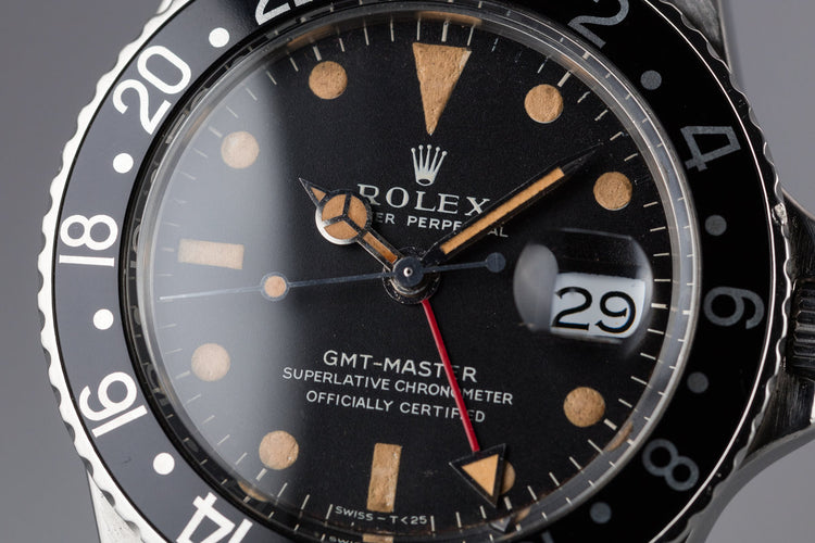 1968 Rolex GMT-Master 1675 Black Bezel