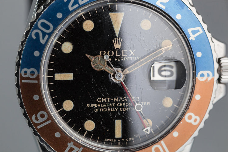 1964 Rolex GMT 1675 with Gilt Dial