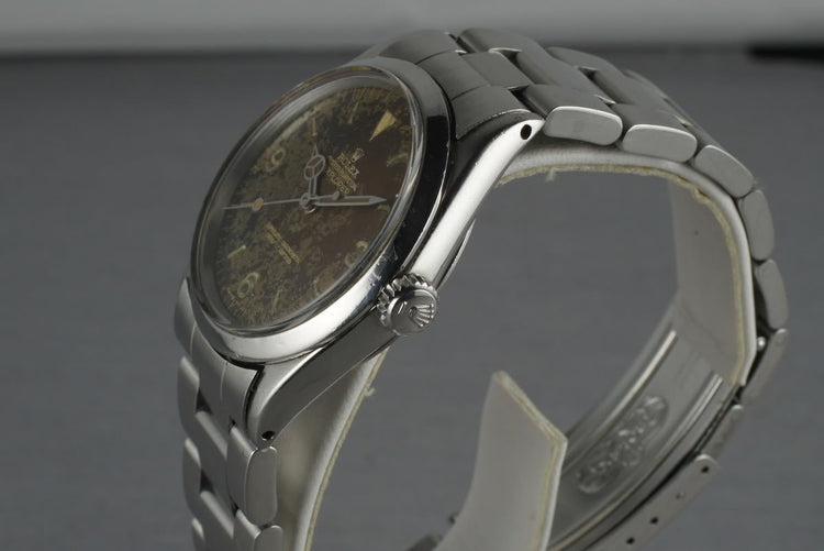 1959 Rolex Explorer 1 1016 Tropical Gilt Dial with Rolex Service Papers