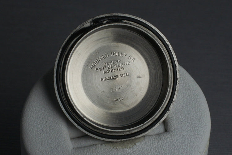 1962 Rolex Submariner 5512 PCG with Gilt 4 Line Chapter Ring Dial