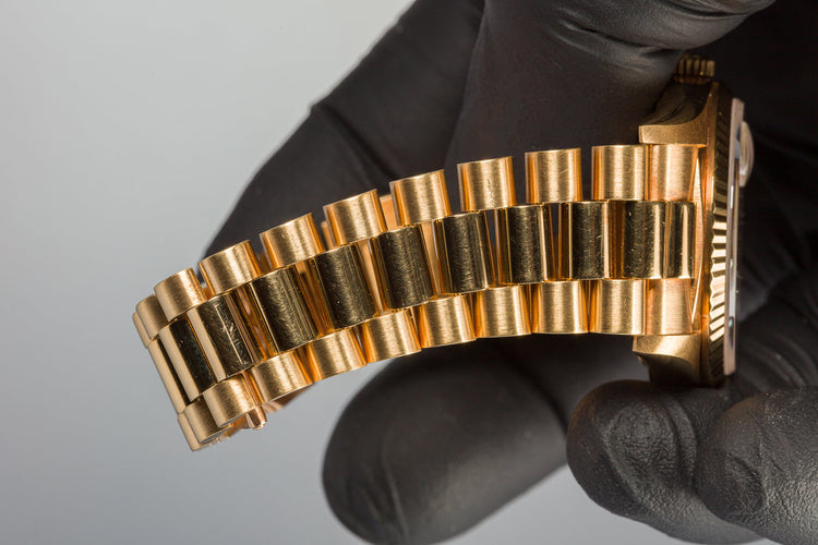 1989 Rolex 18K YG Day-Date 18238 with Champagne Diamond Marker Dial