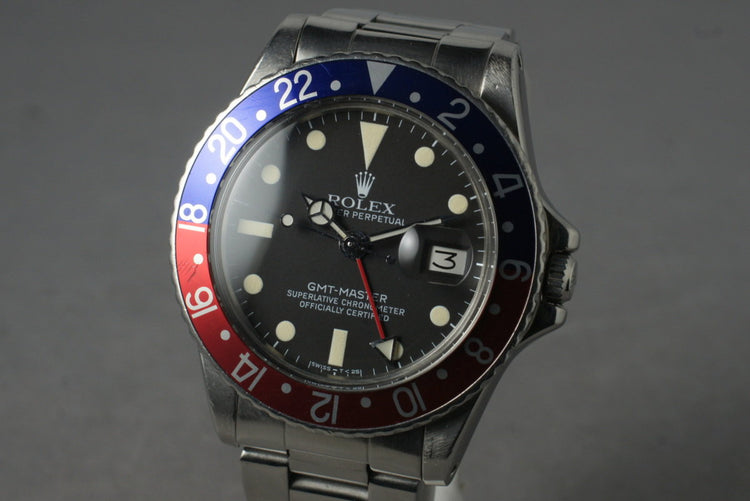 1968 Rolex GMT 1675 with Papers