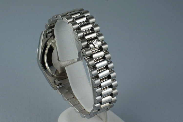 1990 Rolex WG Day-Date Ref: 18239 with White Roman Dial