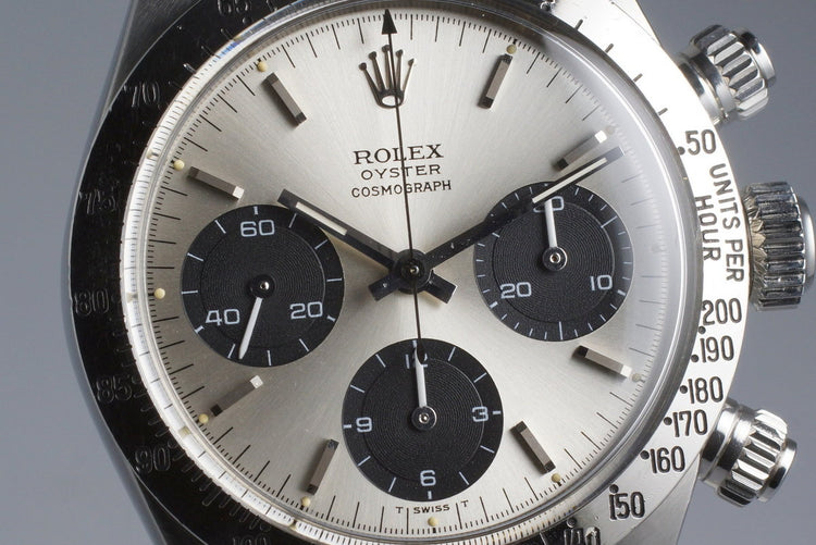 1972 Rolex Daytona 6265 Silver Dial with Box and Papers