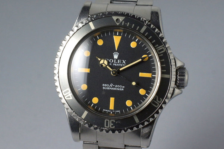 1970 Rolex Submariner 5513 Serif Dial