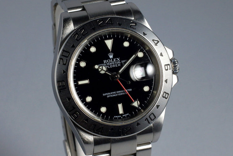 2002 Rolex Explorer II 16570 Black Dial