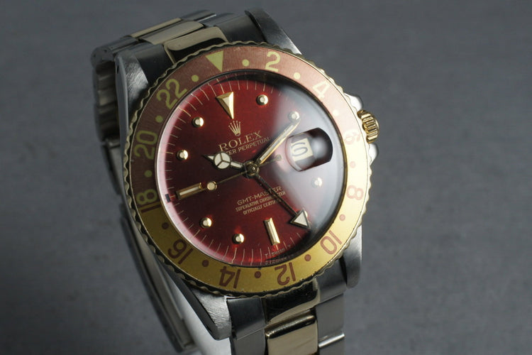 Rolex GMT Two Tone 16753 with root beer nipple dial
