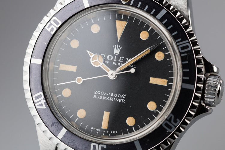 1967 Rolex Submariner 5513 with Meters First Dial