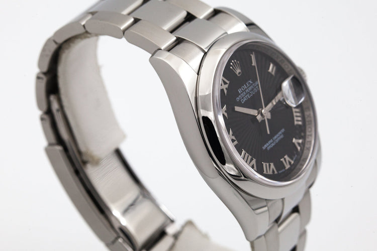 Rolex Datejust 116200 Black Sunburst Dial