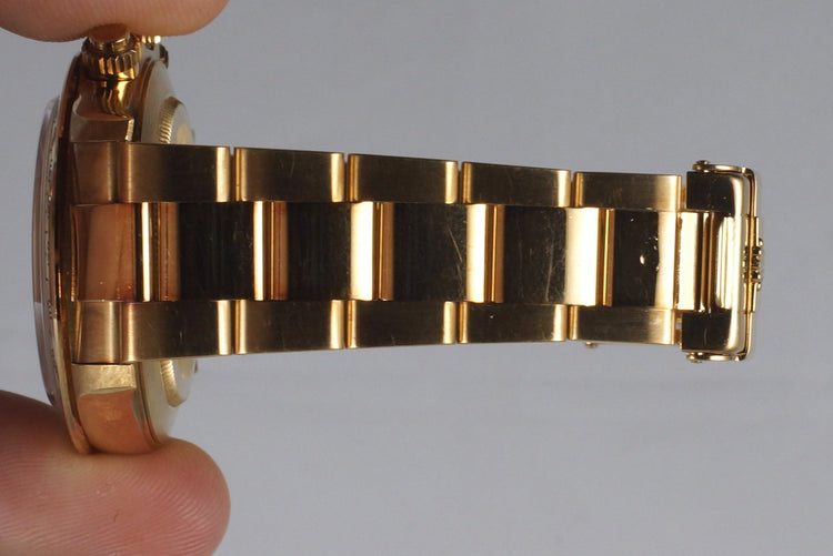 1994 Rolex YG Zenith Daytona 16528 Factory Champagne Diamond Dial