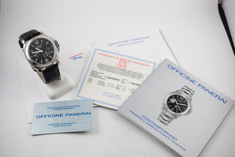 2002 Panerai PAM90 Power Reserve with Box and Papers