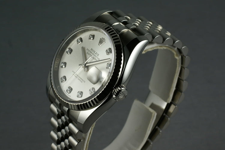 Rolex Modern Datejust Ref: 116234 Diamond Dial