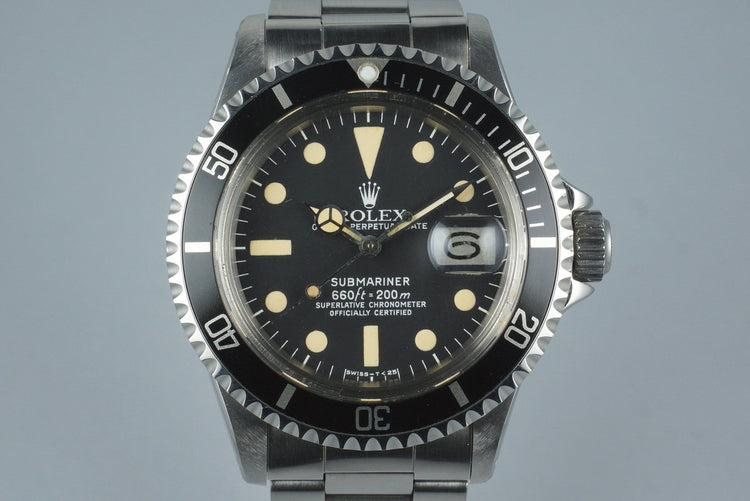 1973 Rolex Submariner 1680 with Japanese Rolex Service Papers