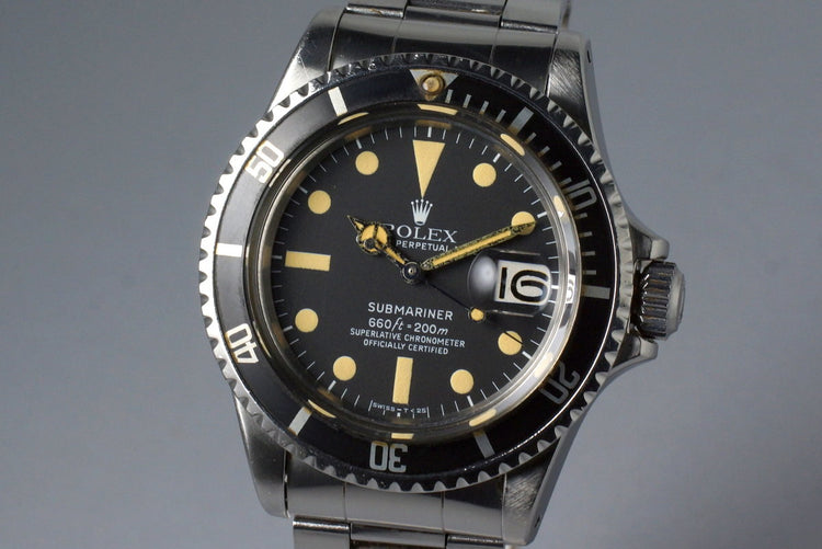 1971 Rolex Red Submariner 1680 White Submariner Dial