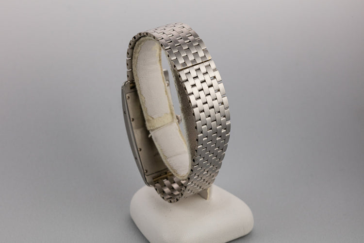 2005 Cartier Platinum Tank Cintrée 2843 with Box and Papers