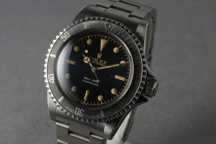 1962 Rolex Submariner 5513 PCG with Mark 1 Gilt Chapter Ring Dial