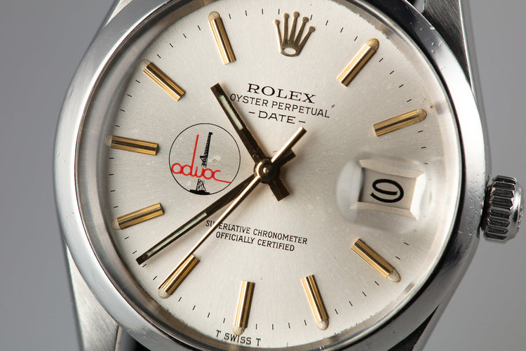 1981 Rolex Date 15000 "Adwoc" Silver Dial