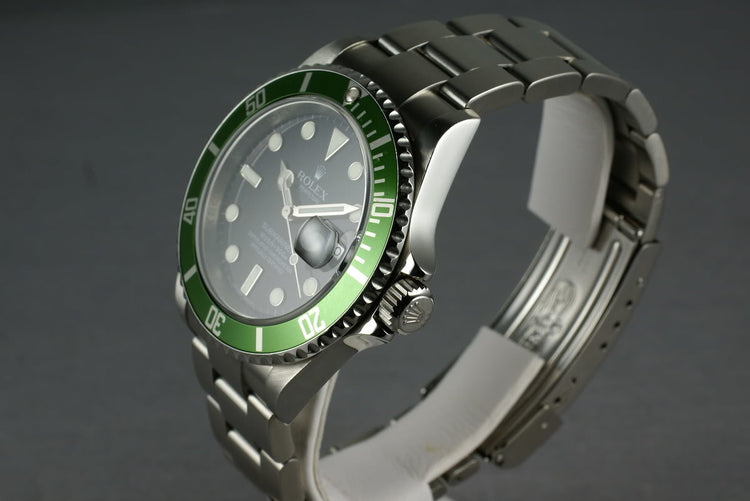 Rolex Green Submariner 16610 LV V Serial