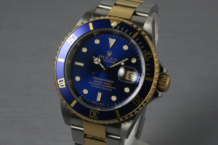 2000 Rolex Two Tone Submariner 16613