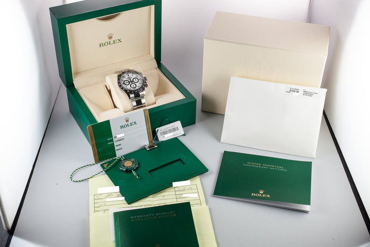 2018 Rolex Ceramic Daytona 116500LN White Dial with Box and Papers