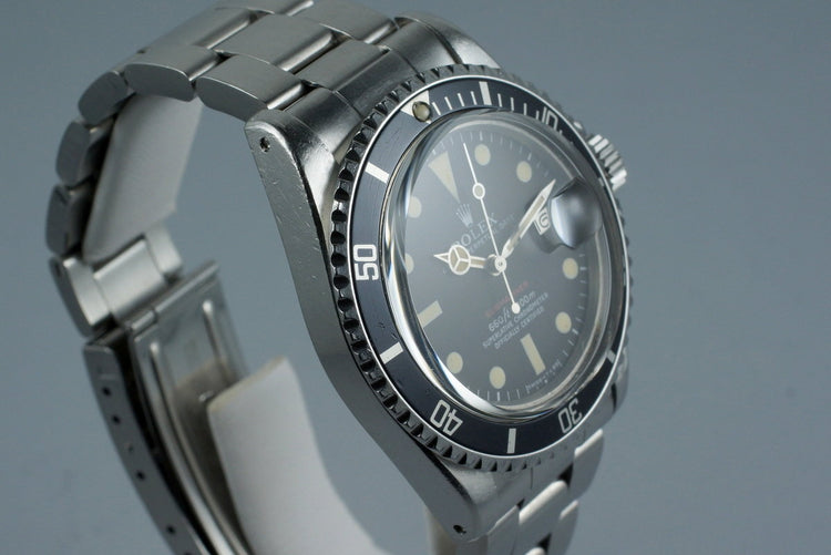 1972 Rolex Red Submariner 1680 Mark V Dial