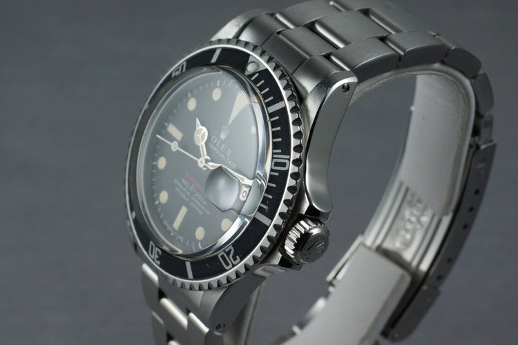 1970 Rolex Red Submariner 1680 Mark IV Dial with Box and Papers
