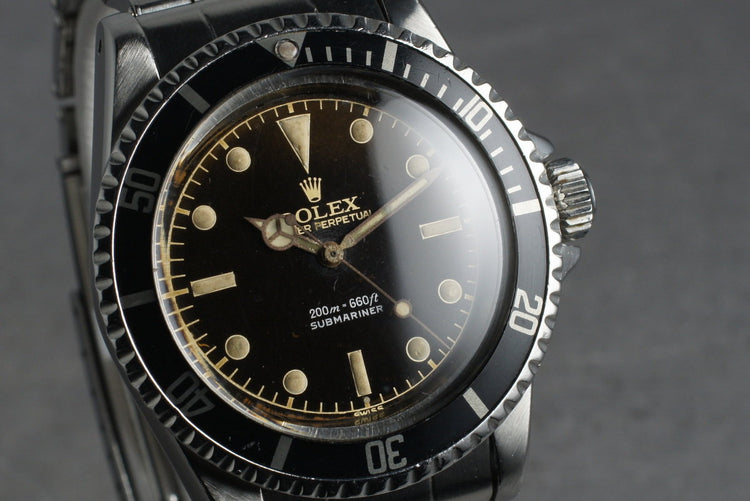 1962 Rolex Submariner 5512 PCG with Gilt Glossy Chapter Ring Dial