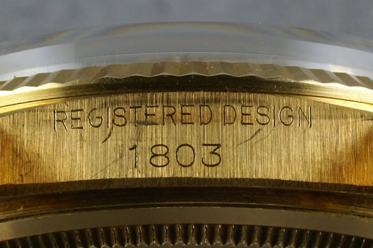 Rolex Vintage 18K YG President 1803 with Silver Dial
