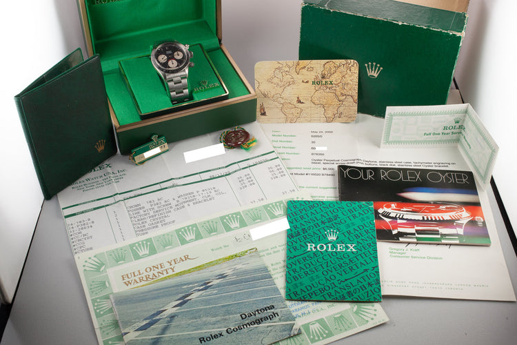 1979 Rolex Daytona 6265 with "Big Red" Black Dial with Box and Papers